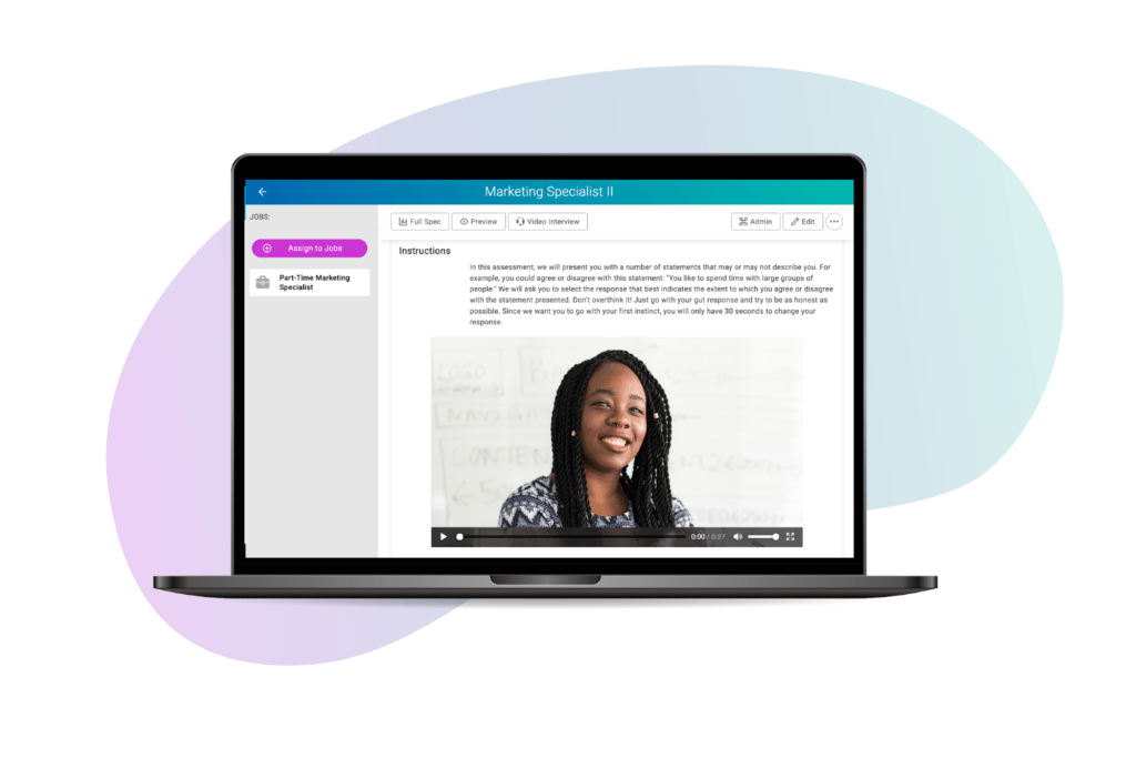 Cangrade's video interviewing software includes video introductions that improve your talent brand and candidate experience
