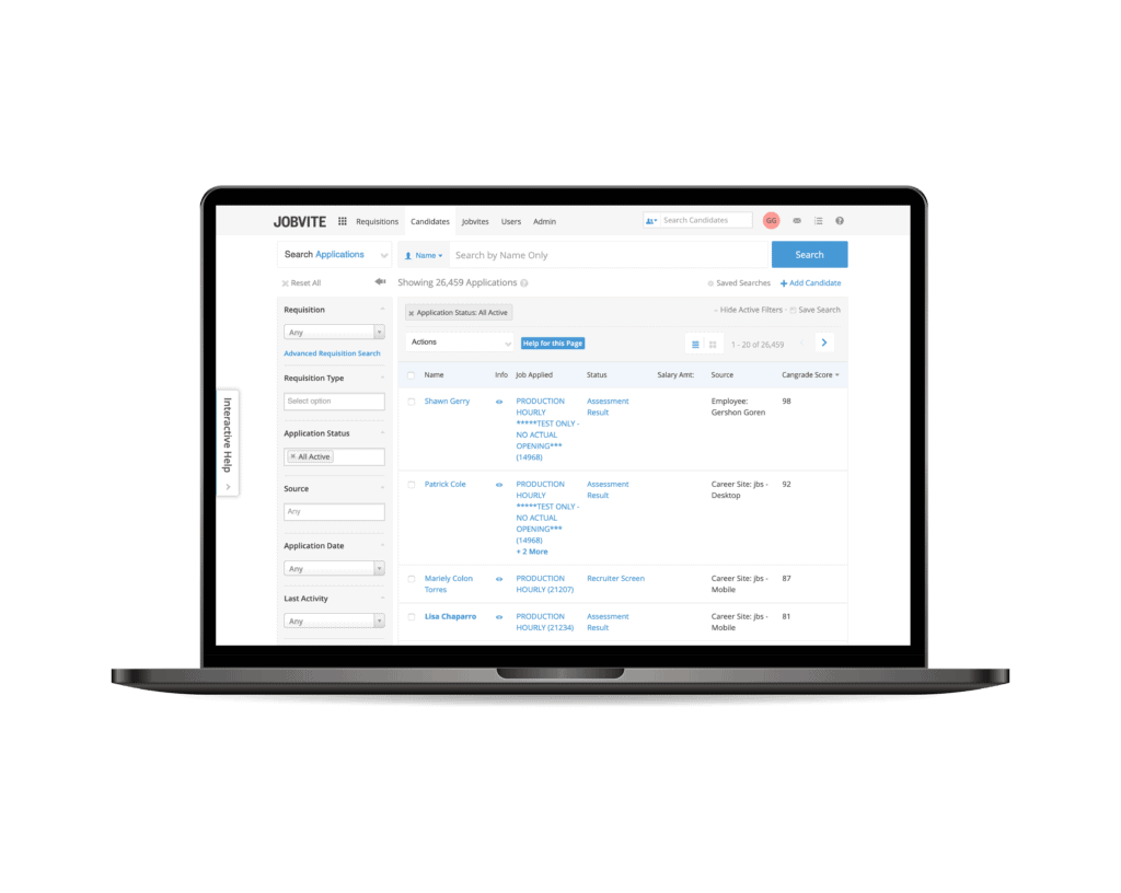 Cangrade's Jobvite integration unifies Cangrade's hiring software with Jobvite