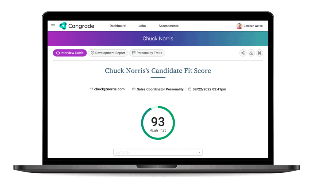 Back your hiring decisions with data with Cangrade's ethical AI