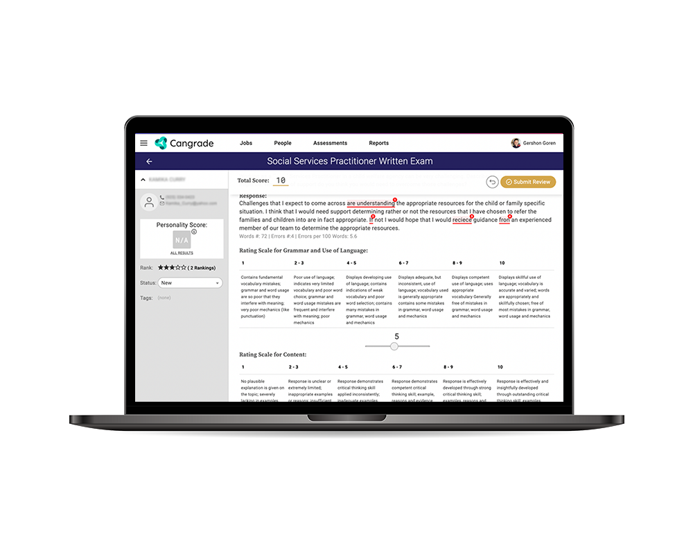 Assess your candidates hard skills with Cangrade's hard skill tests to build your diversity, equity, and inclusion hiring efforts.