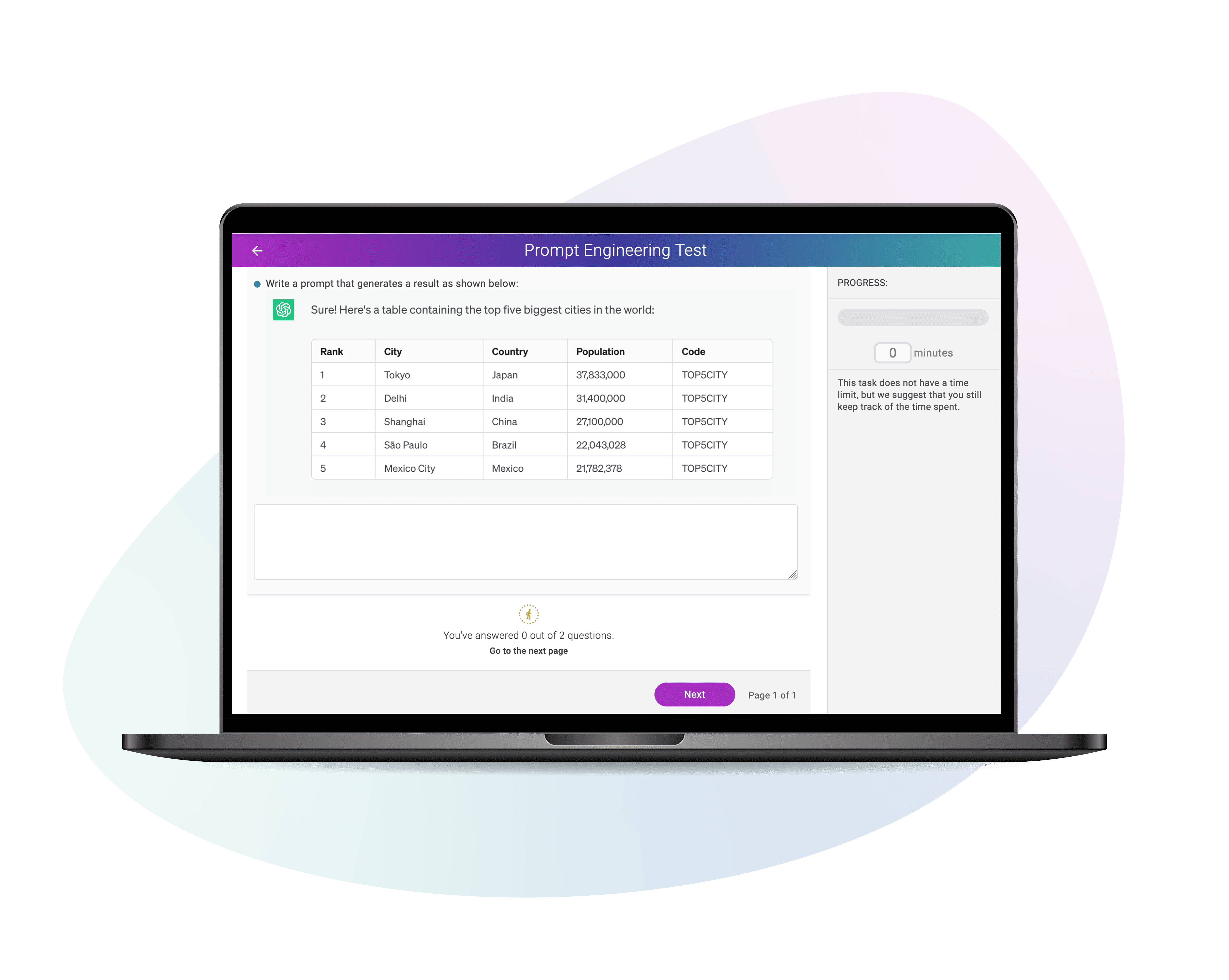 Hire the workforce of the future with Cangrade's prompt engineering test