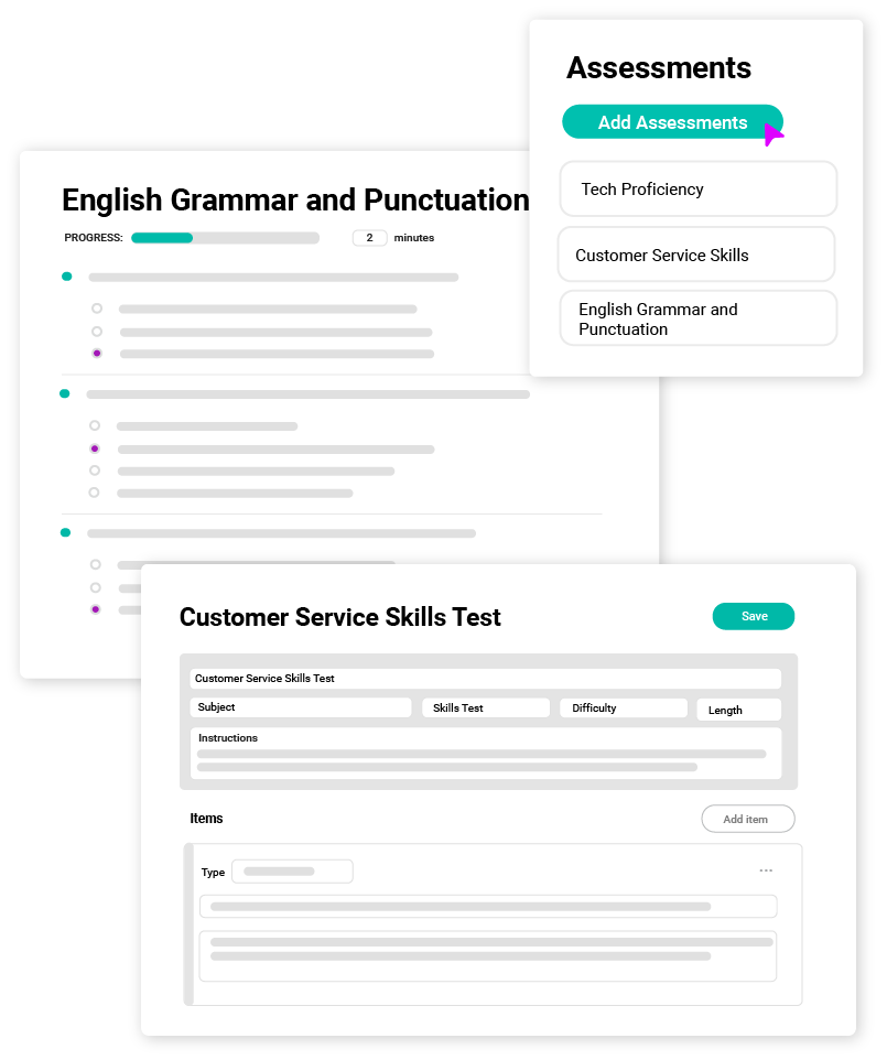 Leverage Cangrade's hard skills tests to better your customer service hiring and recruitment