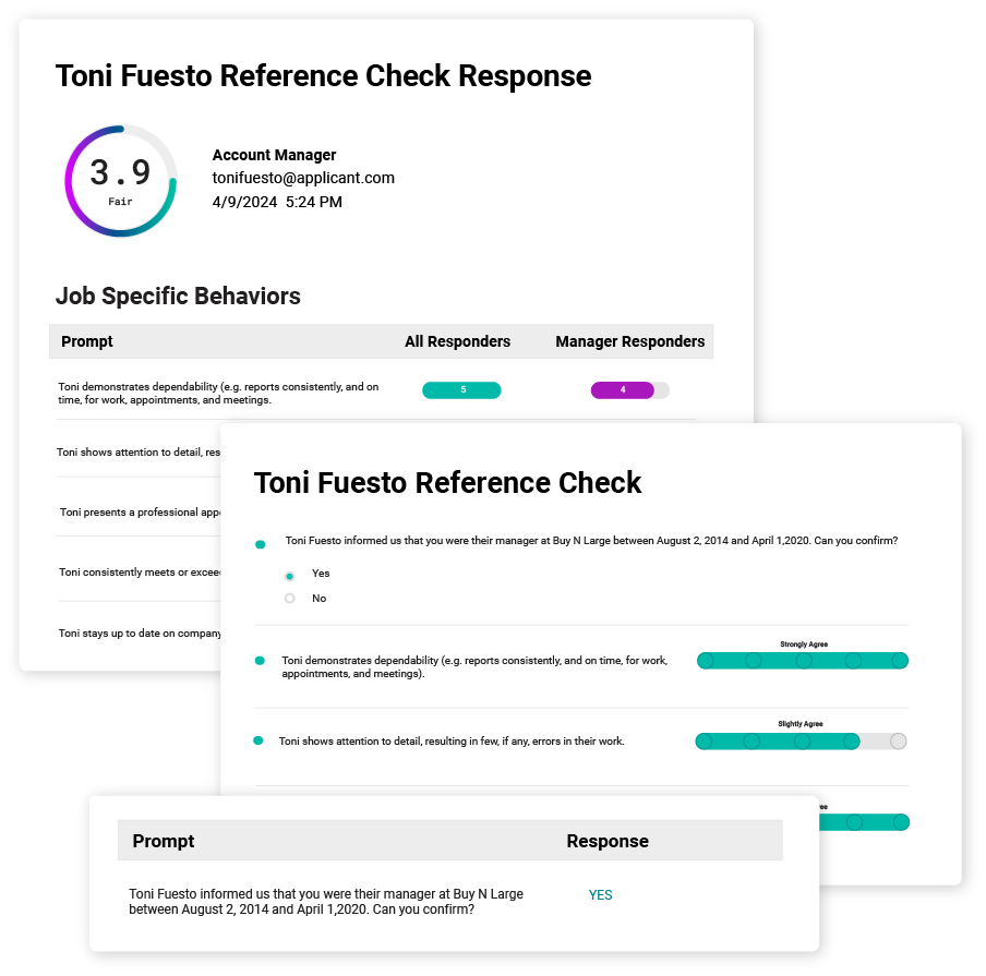 Easily check references and get the candidate data you need with Cangrade's hiring tests and reference checking software integrated with NEOGOV