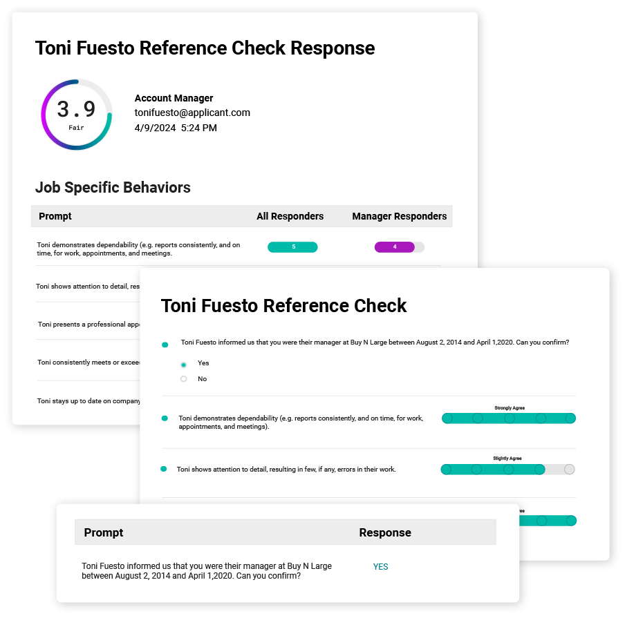 Cangrade's Reference Checking software ensures you make the right hire every time.