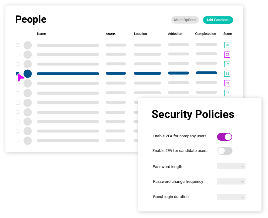 Secure your talent data with Cangrade's security measures