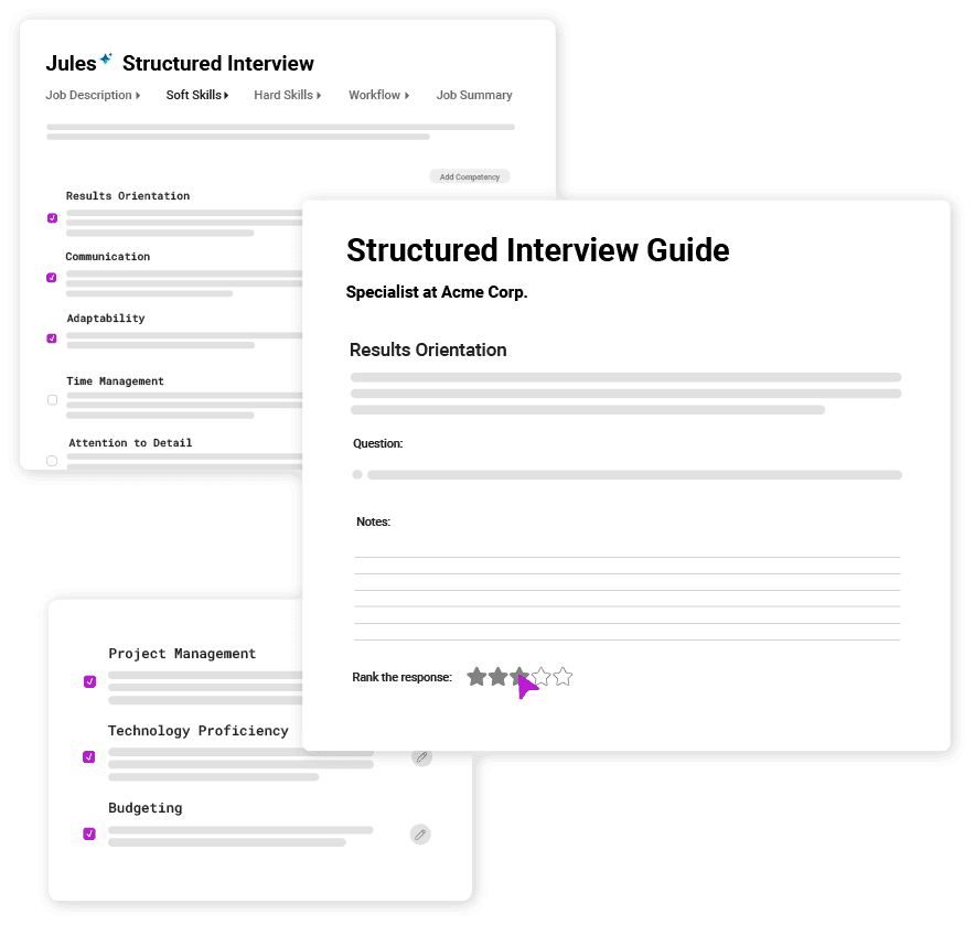 Remove interview prep from your to do list and increase interview quality with Cangrade's Structured Interview.