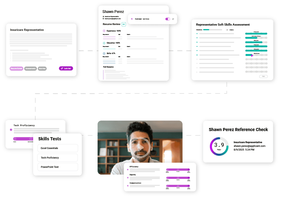 Automate your candidate screening with AI for HR paired with automation.