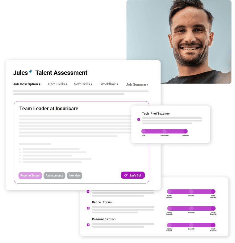 Easily and quickly implement hiring assessments to evaluate talent in your candidate screening and hiring process.